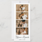 Photo Booth Script Bookmark Wedding Save the Date  (Front)