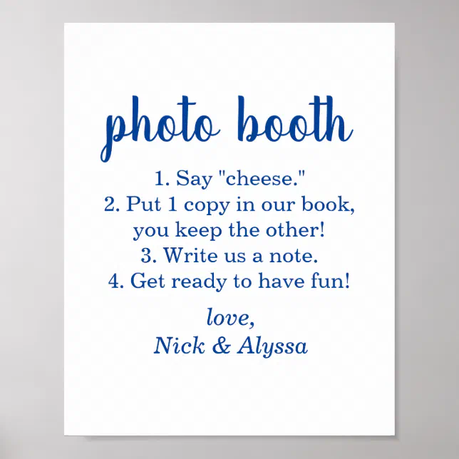 photo booth sign | Zazzle