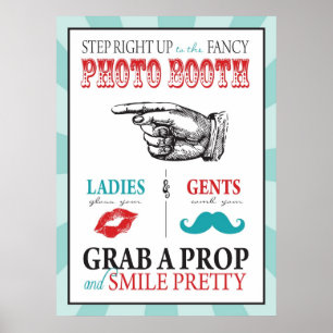 Photo Booth Sign for Carnival Circus Birthday L