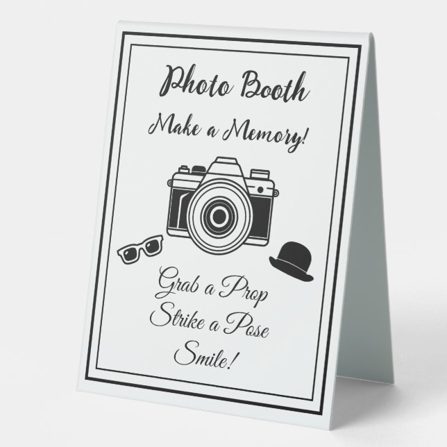 Photo Booth Sign for Wedding (Front)
