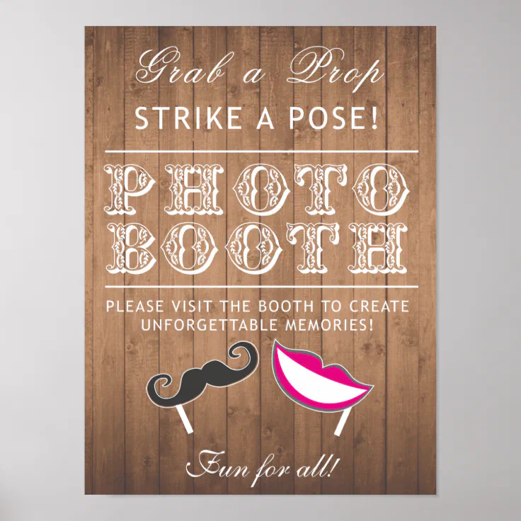 PERSONALISED chalkboard wedding Photo Booth Lips sign poster PRINTABLE ONLY 