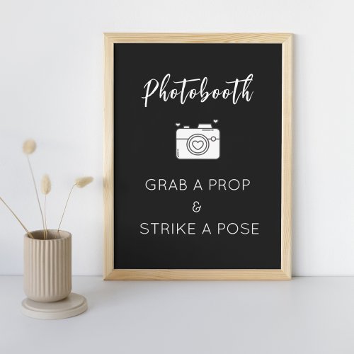 Photo Booth Sign Template for Wedding Party
