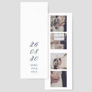 Photo Booth Sketch Thank You Folded Bookmark 