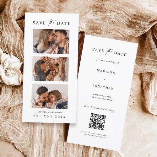 Photo Booth Strip Wedding Save The Date