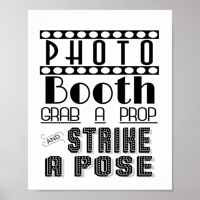 PHOTO BOOTH  wedding or party sign (Front)