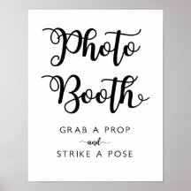 Photo Booth Wedding Sign | Modern Calligraphy
