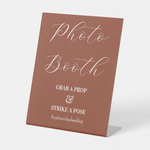 Photo Booth Wedding Terracotta Sign 