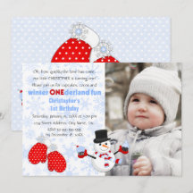 Photo Boy's Winter ONEderland Birthday Party