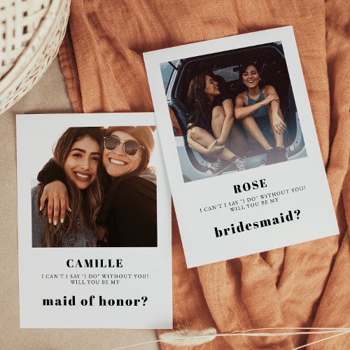 Photo Bridesmaid Proposal Card