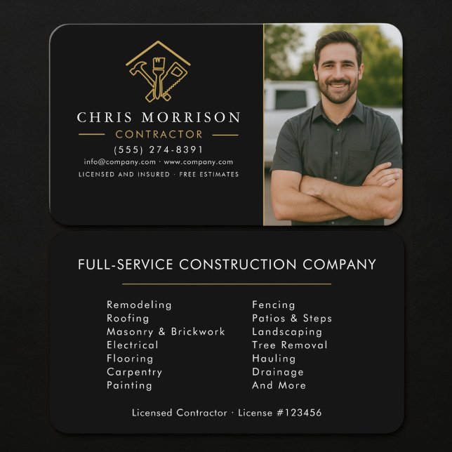 Photo Building Construction Business Card (Creator Uploaded)