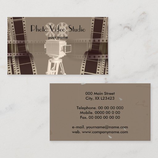 Customizable photo business card templates