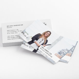 Photo Business Card | Easy Custom Branding | White