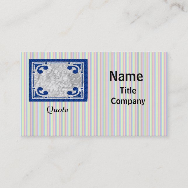 Photo Business Card Template (Front)