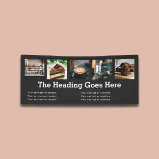 Photo Business Modern Slab Serif Minimalist Black Banner