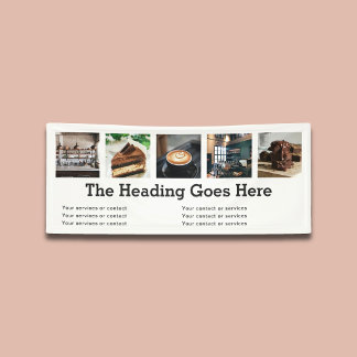 Photo Business Modern Slab Serif Minimalist White Banner