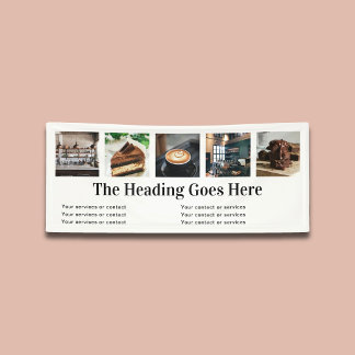 Photo Business Vintage Serif Minimalist White Banner