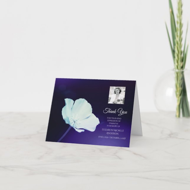 Photo by Sympathy Thank You Solemn Wildflower (Front)