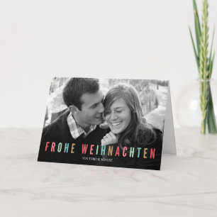 Photo by Weihnachtskarte Bunte Weihnachten Holiday Card