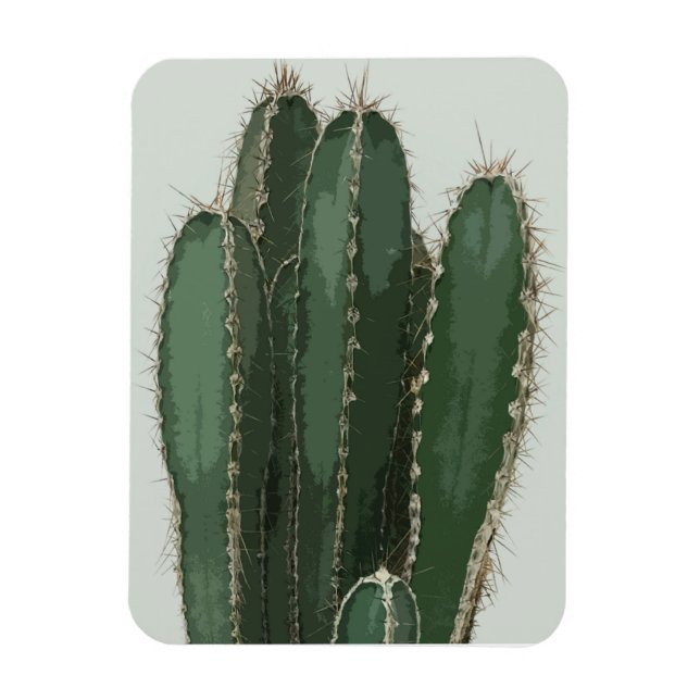 Photo cactus modern  magnet (Vertical)