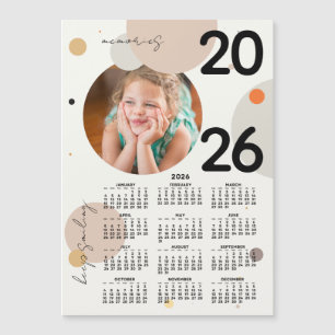 Photo Calendar 2026 Keep Smiling Magnet