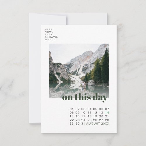 Photo  Calendar  Simple Typography Save the Date