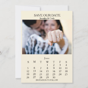 Photo Calendar Wedding Announcement