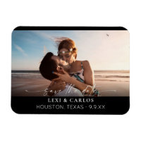Photo & Calligraphy 3B Mod-w Dark Save the Date