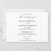 Photo & Calligraphy 3BF Mod Horizontal Wedding Inv Invitation | Zazzle