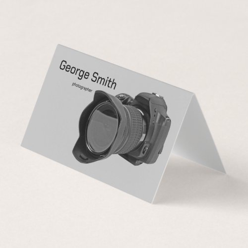 Photo camera business card