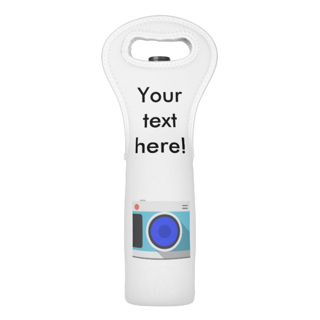 Photo camera clipart wine bag (Front)