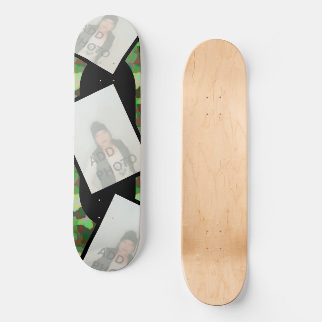 Photo Camouflage Skateboard (Front)