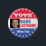 Photo Campaign Template for Elections Button<br><div class="desc">Create a custom campaign template for elections. Makes a great gift for supporters.</div>