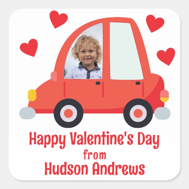 Photo Car Valentine's Day Stickers (Front)