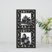 Photo Card Art Deco Elegant Black (Standing Front)