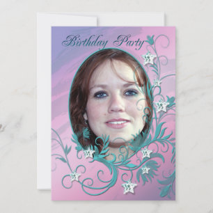 Photo card Birthday party invitation