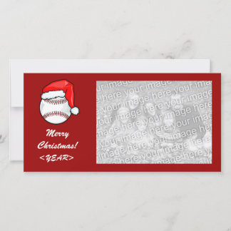 Photo Card - Christmas Baseball