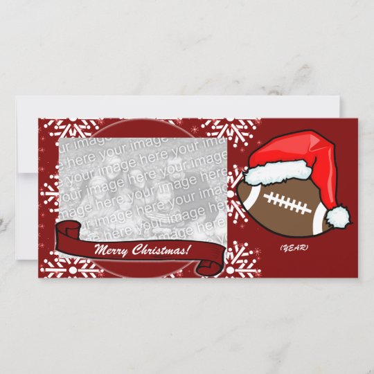 Photo Card - Christmas Football | Zazzle.com