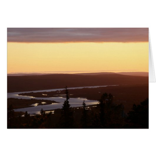 photo card evening mood on Kemijoki (Front Horizontal)