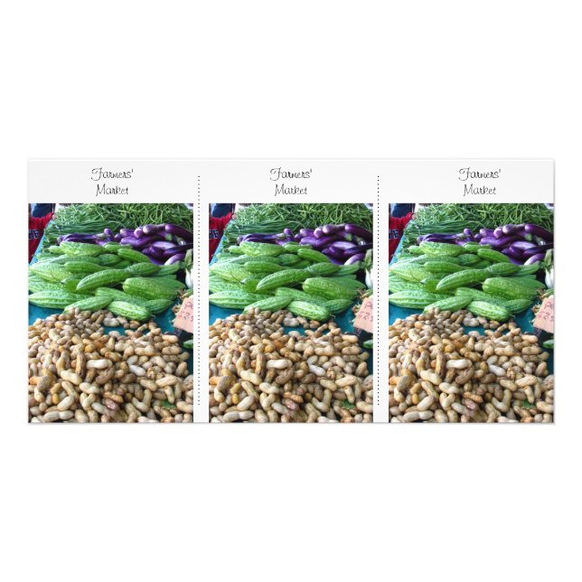 Photo Card – Farmers' Market Bookmark (Front)