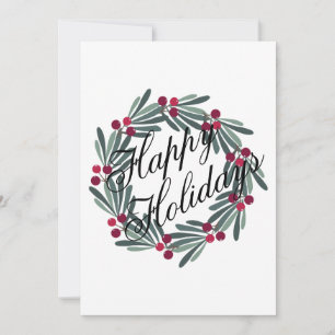 Photo Card Personalize Happy Holidays Script