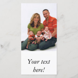 Photo card template
