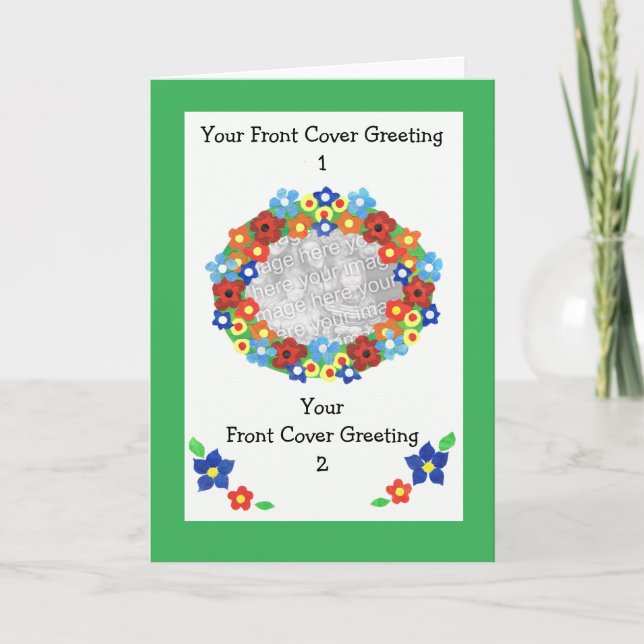 Photo Card to Customize for Any Occasion (Front)