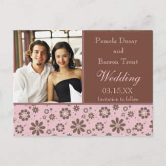 Photo Card Wedding Save The Date Template