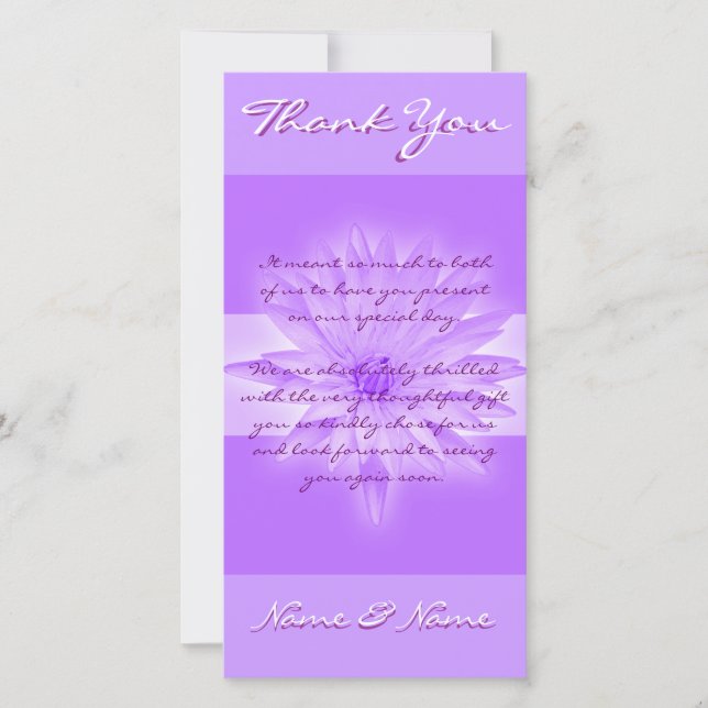 Photo cards template - customizable lillies (Front)