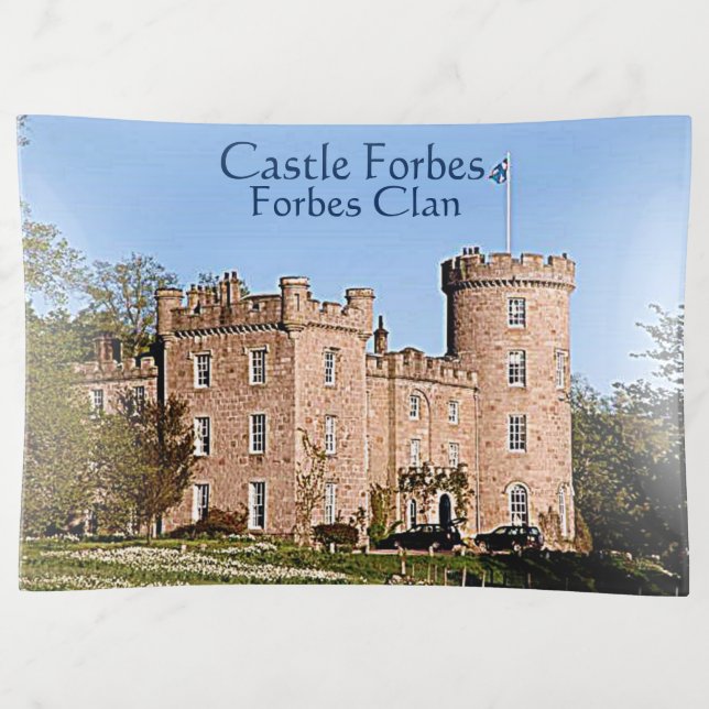 Photo Castle Forbes – Forbes Scottish Clan Trinket Tray (Front)