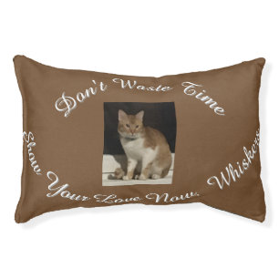  Photo Cat, Text, replaceable, Pet Bed