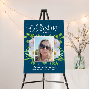 Photo Celebrating the life Funeral Foam Board