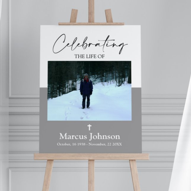 Photo Celebrating the life Funeral Foam Board (Creator Uploaded)