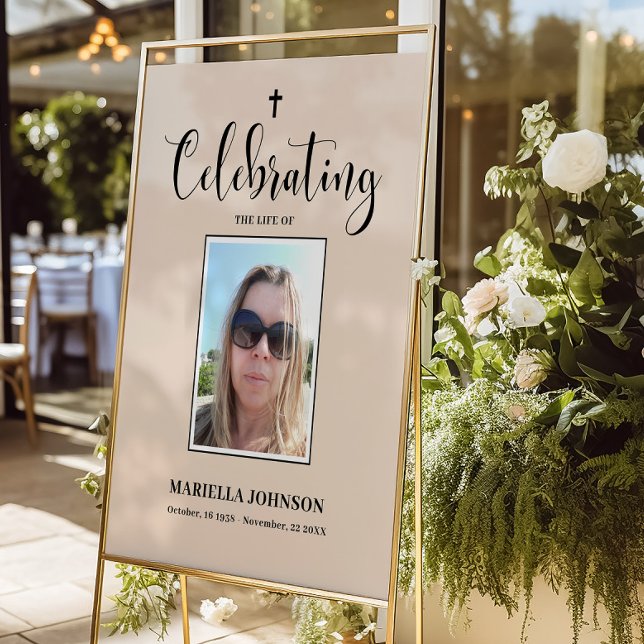 Photo Celebrating the life Funeral Foam Board (Creator Uploaded)