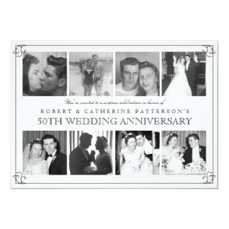 Photo Celebration 50th Wedding Anniversary Card